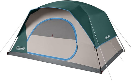 Coleman Skydome Tent with 5 Minute Setup,Weatherproof Tent with Rainfly & Carry Bag, 20% More Headroom Than Traditional Canopies