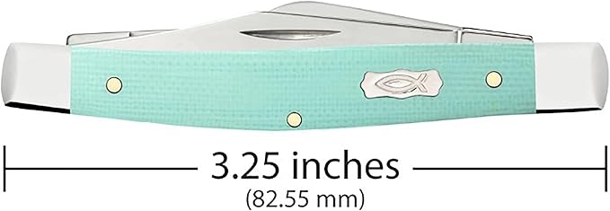 Case Cutlery CA18102: Stockman Seafoam Green