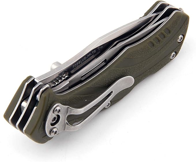 Sanrenmu 7098 Liner Lock Pocket Folding Knife Multitools 12C27 Blade PA66+GF Handle