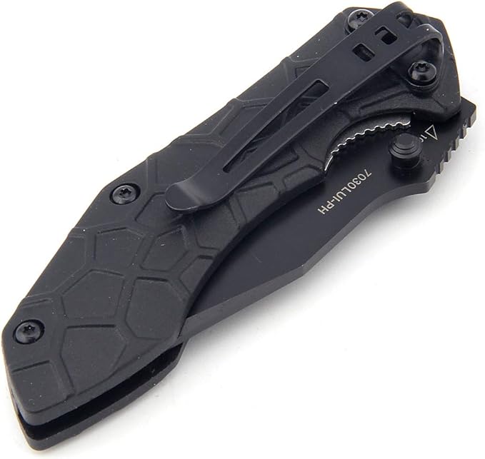 Sanrenmu 7030LUI-PH Liner Lock Pocket Folding Knife 8CR14Mov Blade Environmentally Friendly PA66 + GF Handle