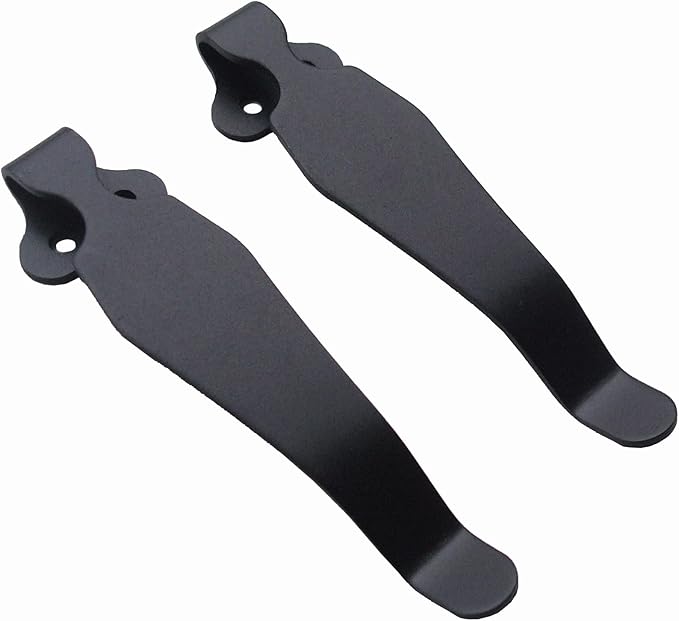 EDC Deep Carry Pocket Clips Replacement for Spyder C10 C11 C81, Folding Knife Clip for DIY Knives Maker,Pack of 2 pcs