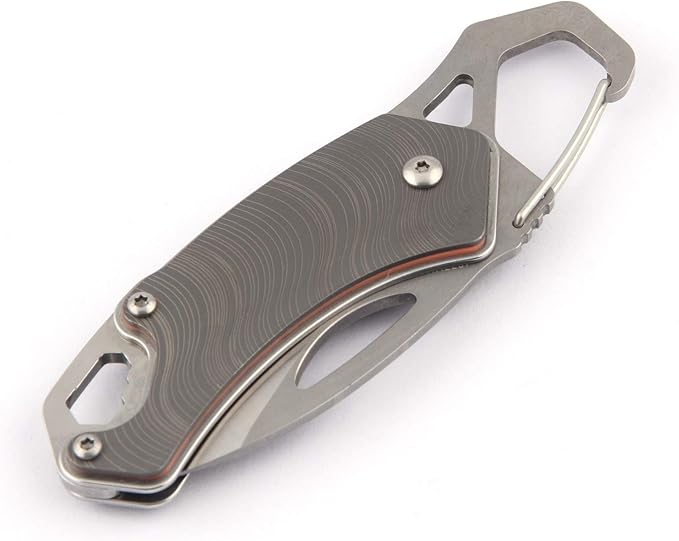Sanrenmu 4077MUC EDC Folding Knife Rotating Blade & Spanner & Bottle Opener
