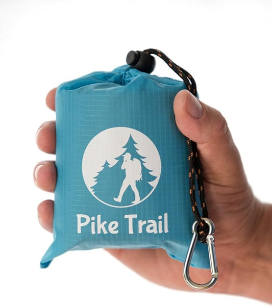 Pocket Blanket -Compact Picnic Blanket (60"x 56") - Sand Proof Beach Blanket / 100% Waterproof Ground Cover. Great Outdoor Blanket for Hiking, Camping, Picnics, Travel and Beach Trips!