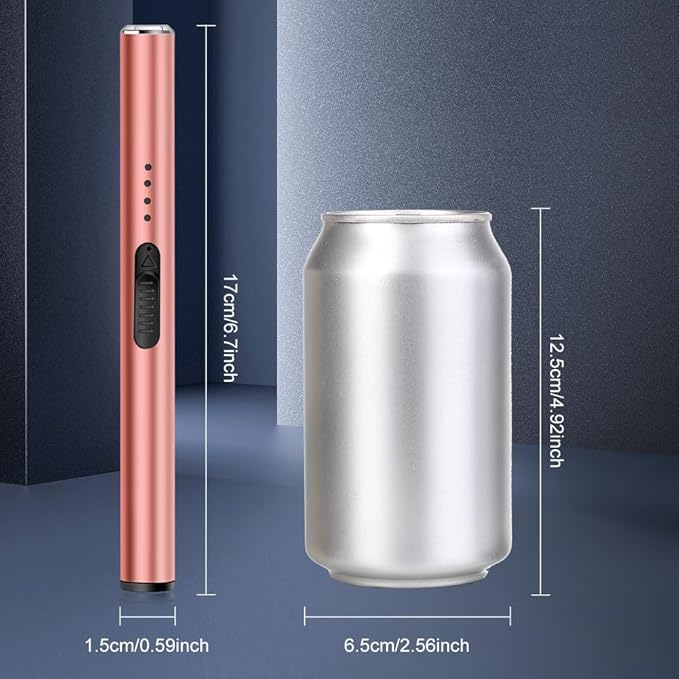 LcFun Electric Candle Lighter Rechargeable USB Lighters Flameless Plasma Arc Lighter Windproof Electronic Lighter Long Lighters for Candles, Grill, Camping, Gas Stoves