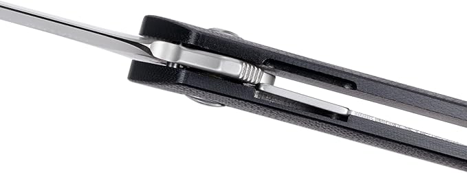 CRKT Cuatro Folding Carry Knife: Plain Edge Folder with Liner Lock - Everyday Carry Folded Knife with IKBS Ball Bearing Pivot System and G10 Handle 7090