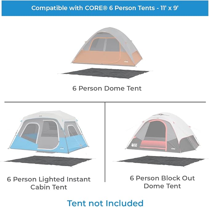 CORE Outdoor Tent Footprints | Perfect Tarp Camping Accessories