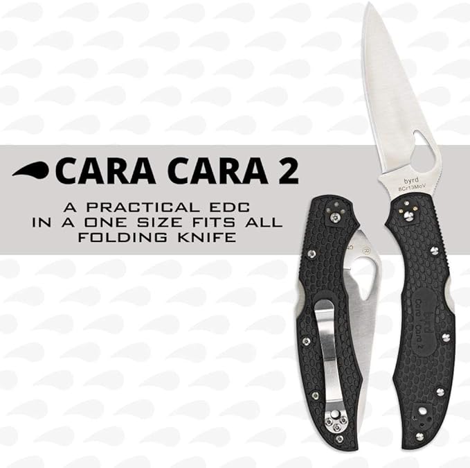 Spyderco Byrd Lightweight Knife with Stainless Steel Blade and High Performance FRN Handle