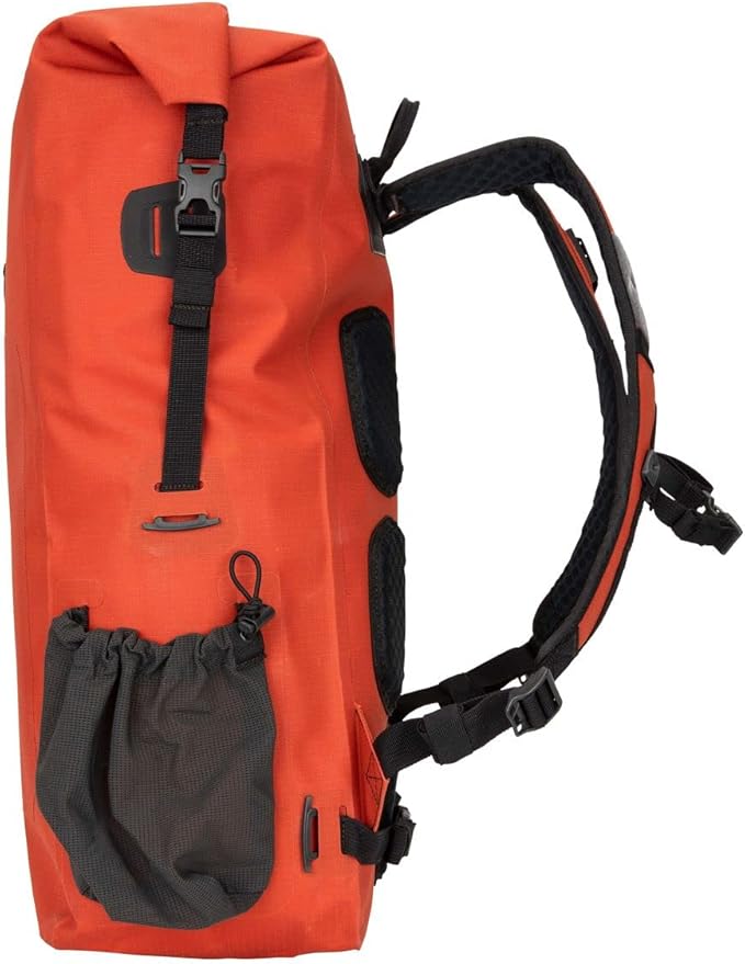 Simms Dry Creek Roll Top Backpack, Waterproof Bag, Simms Orange