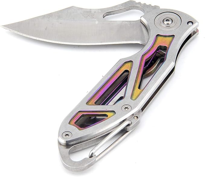 Sanrenmu 7033 Frame Lock Pocket Hunting Folding Knife Stainless Steel Blade Handle