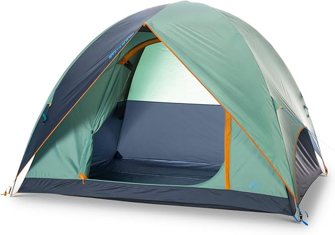 Kelty Tallboy Family Car Camping Tent, 4 or 6 Person Freestanding Shelter, Large Capacity, Stuff Sack Included. 2022