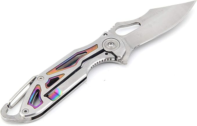 Sanrenmu 7033 Frame Lock Pocket Hunting Folding Knife Stainless Steel Blade Handle