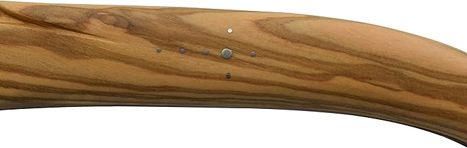 Laguiole en Aubrac ‘The Trapper’ Handmade Luxury Folding Pocket Knife, 5.5-in / 14cm, Olive Wood Handle