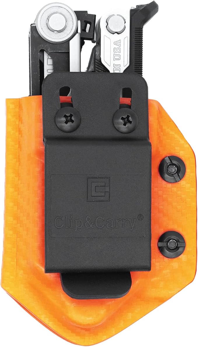 Clip & Carry Kydex Multitool Sheath for Gerber Center-Drive w/Optional Bit Sidecar Holder ~ Made in USA (Multi-Tool & Bits not Included) Multi Tool Holster