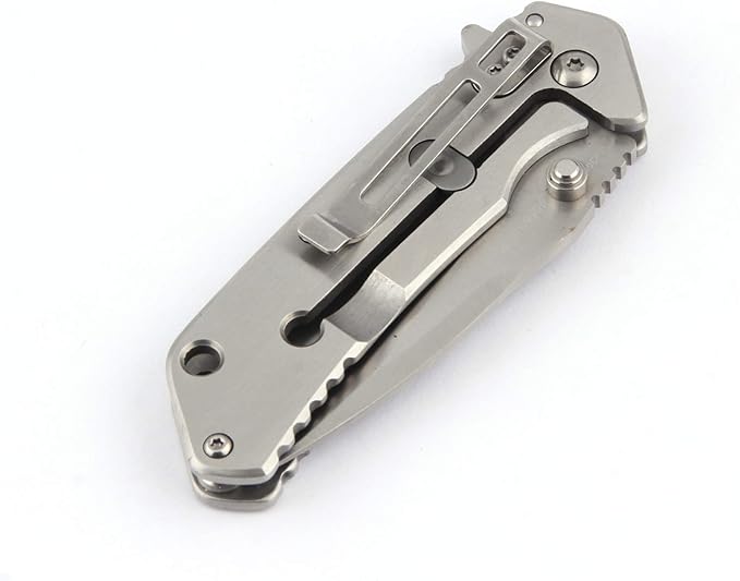 Sanrenmu 7056LUC Line Lock 8Cr14Mov Blade 3Cr14N Handle Folding Knife