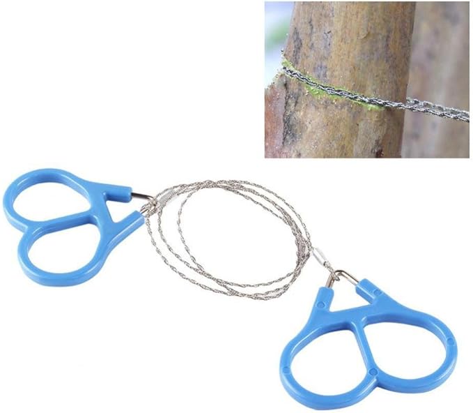 FILFEEL Mini Stainless Steel Wire Saw Emergency Camping Hunting Survival Tool Chain High Strength Ring Scroll Travel Hiking Outdoor
