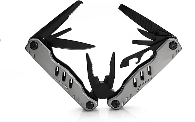 All In One Tool Multi-tool 13-in-1 Multitool Needle Nose Plier, Stripper, Bottle Opener,Can Lifter,Trumpet Screwdriver,Cross Screwdriver For Outdoor, Survival, Camping, Hunting and Hiking