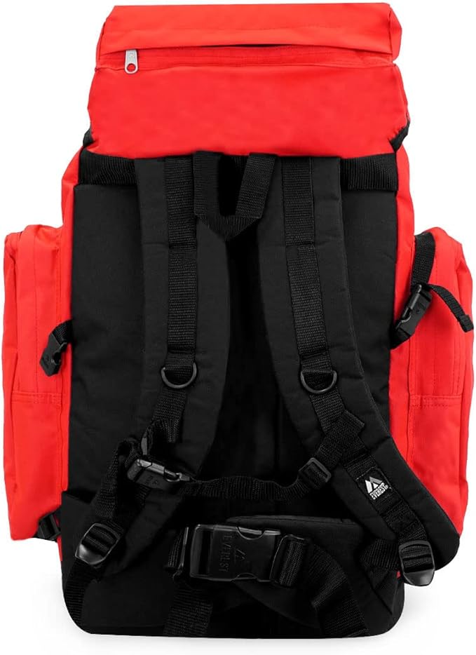Everest Hiking Pack, Red, One Size