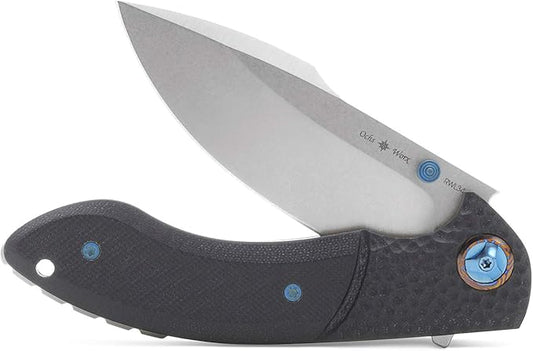 Drop + Eric Ochs Orca Titanium Liner Lock Folding Pocket Knife, EDC, Collector's Knife