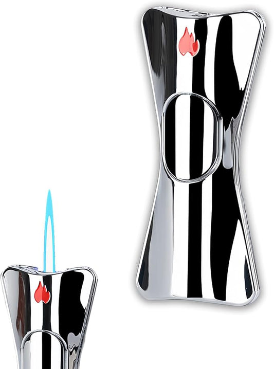 Cute Pretty Lighter Butane, Soft Flame Lighter Fashion Nice Lighter, Unique for Women Candles Gift Camping BBQ (No Butane Fule) (26#)