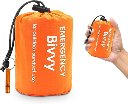 Emergency Sleeping Bag, Survival Sleeping Bag, Survival Bivouac Bag, First Aid Rescue Blankets, Waterproof Emergency Blanket, Warm Tube Tent, Ultralight, Heat Repellent, Cold Protection, Rescue Tent