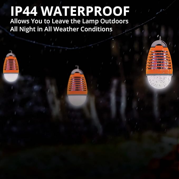 Himalayan Glow Camping Lantern, LED Night 360° of Brightness, Rechargeable Hiking Gear, Hanging Light-2 Count, (Pack of 2)