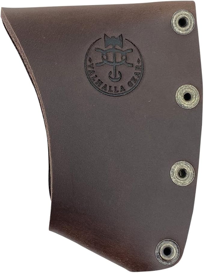 Hatchet Blade Cover Handmade from Full Grain Leather - Protector Case Cover, Small Axe Blade Safety Sleeve, Camping Accessory, Lumberjack Outdoor Essentials