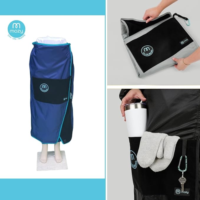 Mozy Wearable & Weatherproof Outdoor Blanket – Lower-Body Thermal Wrap for Superior Warmth