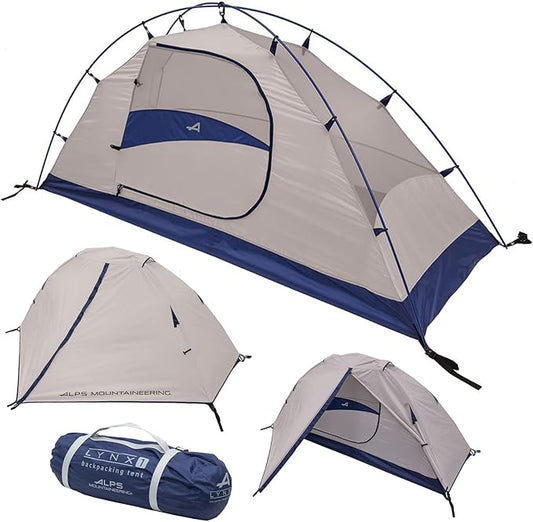ALPS Mountaineering Lynx 1-Person Tent – Lightweight, Easy Setup, Waterproof, Freestanding Backpacking Tent with Durable Aluminum Poles and Ample Ventilation
