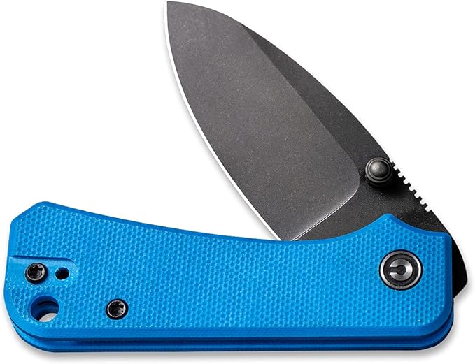 CIVIVI Baby Banter Pocket Folding Knife for EDC, 2.34" Blade Small Knife with Titanium Thumb Stud Opener C19068S-3 (Blue)