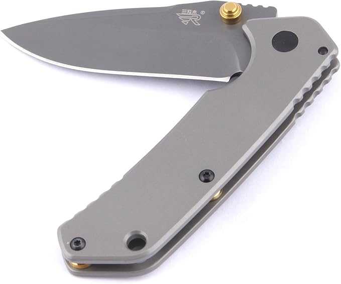 Sanrenmu 7056LUC Line Lock 8Cr14Mov Blade 3Cr14N Handle Folding Knife