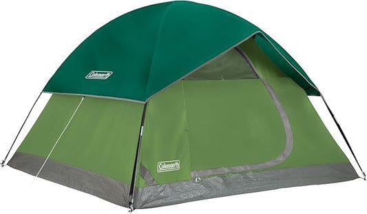 Coleman Sundome Camping Tent with Rainfly, 2/3/4/6 Person Tent Sets Up in 10 Mins, Weatherproof Shelter for Camping, Festivals, Backyard, Sleepovers, & More