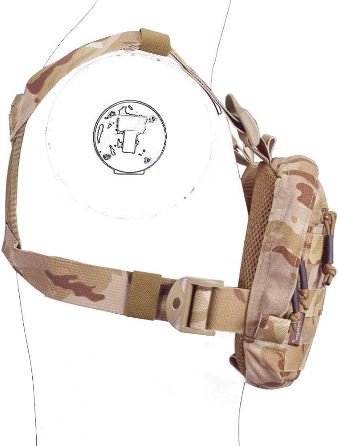 EMERSONGEAR Chest Pack Recon Kit Bag,Multi-Function Tool Pouch,Molle Vest Pouch Chest Bag for Men Tactical