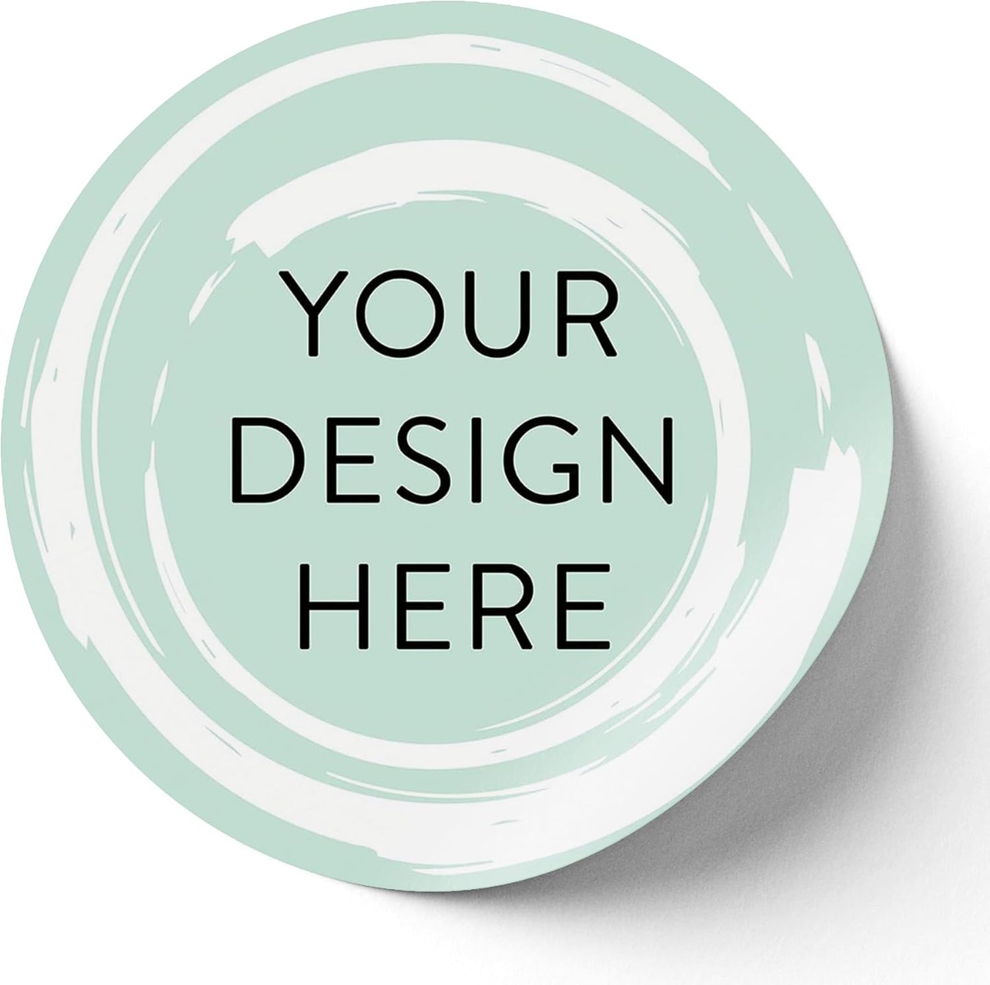 100 Custom Vinyl Stickers - Upload Your own Image, Text, Design, Logo - Personalized Logo Labels for Handmade, Packaging, Bottle, Jars, Candle, Brand Stickers (Mint, 4x4)