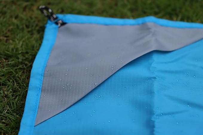 Orga'Neat Pocket Blanket -Compact Picnic Blanket, Beach Blanket Sandproof, 55”x60” Packable Lightweight Fast Dry Small Tarp Mat for Hiking Concert Travel Festivals, Water-Resistant, Fit in Small Bag