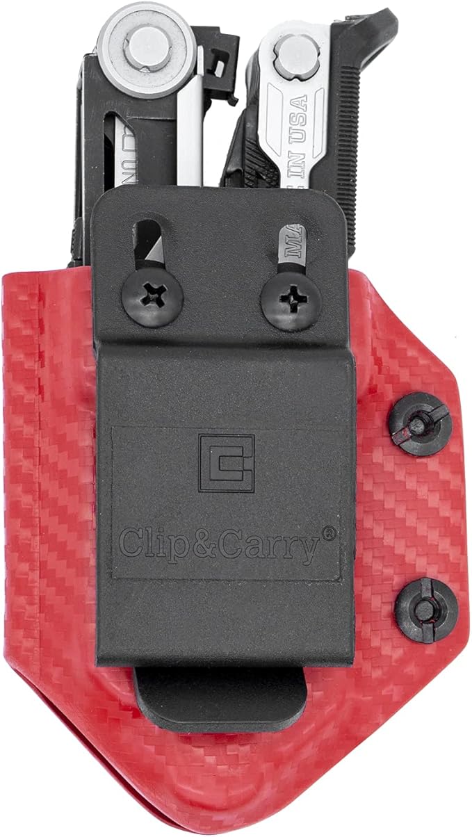 Clip & Carry Kydex Multitool Sheath for Gerber Center-Drive w/Optional Bit Sidecar Holder ~ Made in USA (Multi-Tool & Bits not Included) Multi Tool Holster