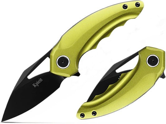 Folding Pocket Knife For Men Women- Stainless Steel, Durability,Compact, Amazingly Convenient Aluminum Handle For Everyday Carry(Oliver)