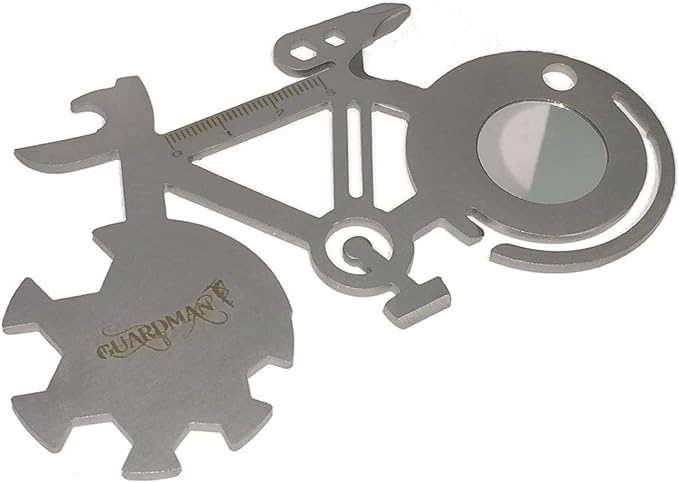 Bicycle 10-in-1 Multitool Card Every Day Carry Pocket Tool, Father’s Day Gift, Bike Lovers, Fits on Keychain, Stocking Stuffer Christmas Gift For Dad & Men - Under 10 Dollars