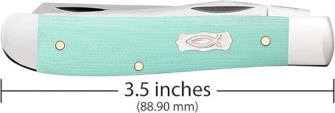 Case Cutlery CA18101: Mini Trapper Seafoam Green
