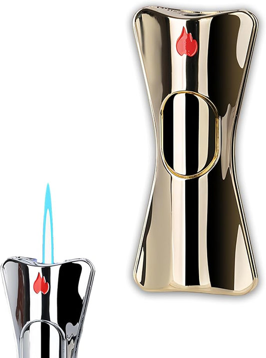 Cute Pretty Lighter Butane, Soft Flame Lighter Fashion Nice Lighter, Unique for Women Candles Gift Camping BBQ (No Butane Fule) (24#)