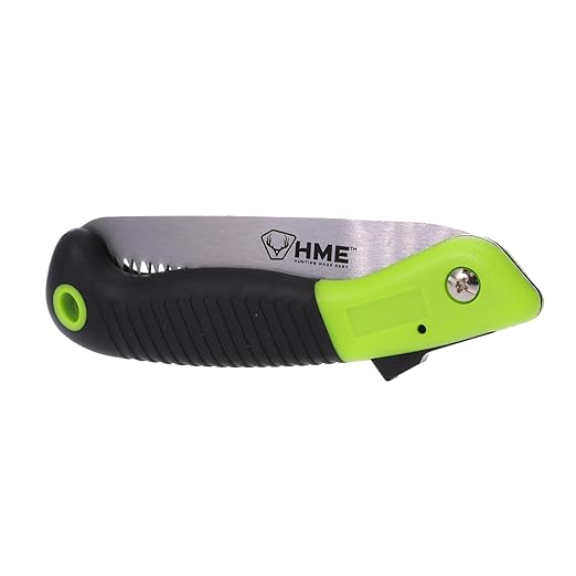 HME Hunter's Combo Pack - 7" Folding Pocket Hand Saw & Heavy-Duty Ratchet Shears for Camping, Backpacking, Hiking, Hunting