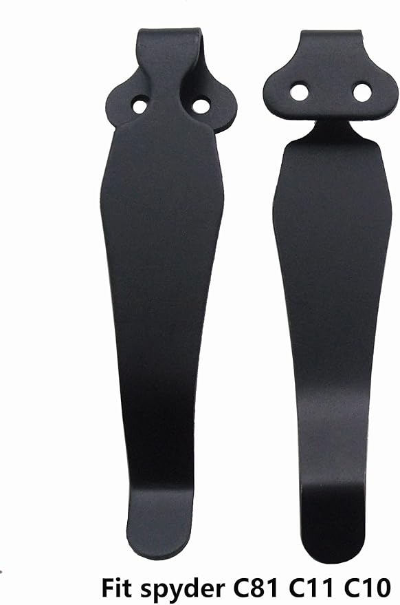 EDC Deep Carry Pocket Clips Replacement for Spyder C10 C11 C81, Folding Knife Clip for DIY Knives Maker,Pack of 2 pcs