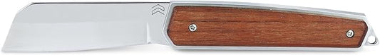 CIMO Pocket Knife Navalha Stainless Steel Blade with Jatoba Wooden Handle and Pocket Clip