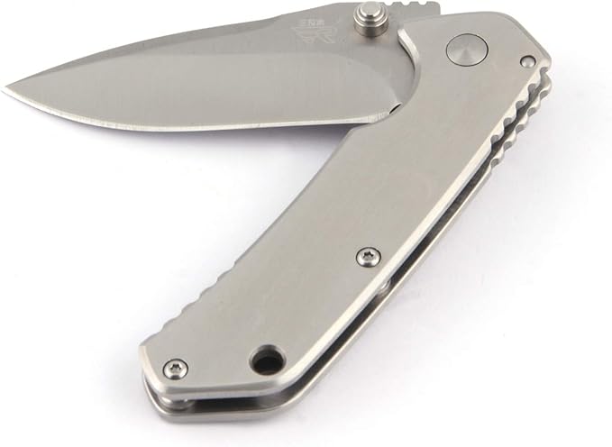 Sanrenmu 7056LUC Line Lock 8Cr14Mov Blade 3Cr14N Handle Folding Knife