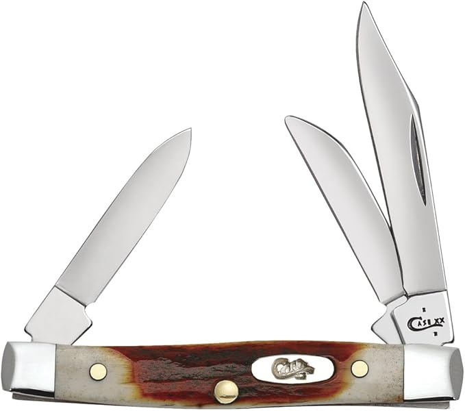 Case WR XX Pocket Knife Red Stag Small Stockman Item #9449 - (R5333 SS) - Length Closed: 2 5/8 Inches