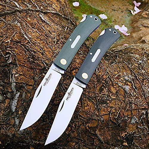 Watchman Brother1512 Blade Knife Mircarta Grips Lock Back Pocket Knife … (Green Micarta)