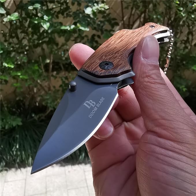DOOM BLADE Portable Mini Folding Pocket Knife Safe Knives Outdoor Hunting Tactical EDC Survival Self Defense Tools