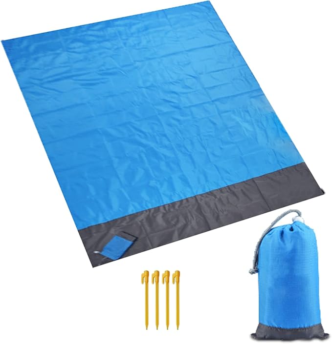 Beach Mat Outdoor Camping Waterproof Beach Mat Foldable Lawn Nylon Material Beach Mat Picnic Mat