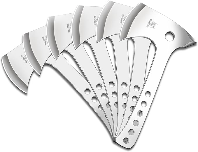 Throwing Axes- 6 Pack, 10.2" Tomahawk Axe, Full Tang with Sheath Stainless Steel Throwing Hatchet, Great for Recreation and Competition