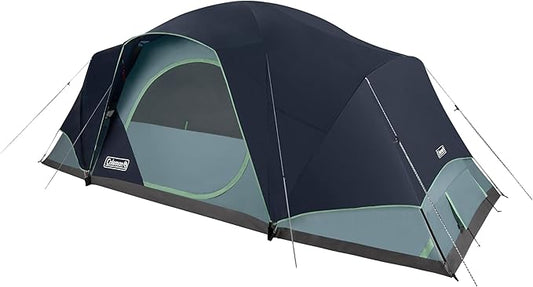 Coleman Skydome XL Large Family Tent Weatherproof 8/12 Person Tent Sets Up in 5 Mins Rainfly & Carry Bag Included Made of PFAS-Free Materials