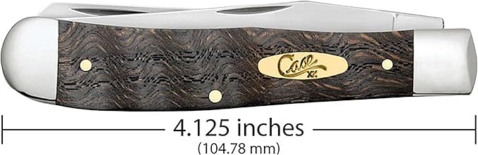 Case Cutlery CA14000: Trapper Black Curly Oak